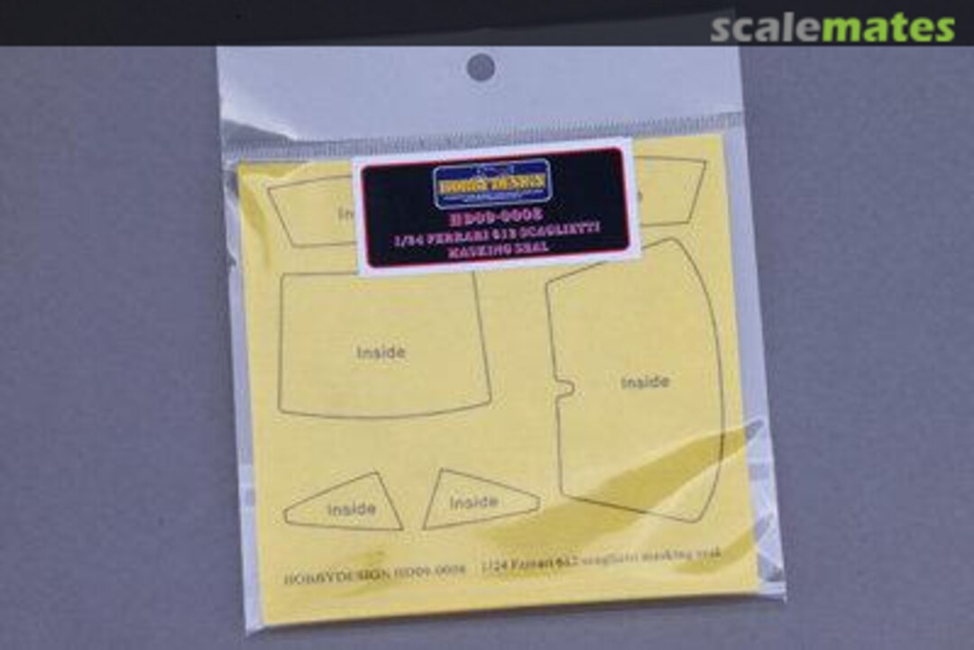 Boxart Ferrari 612 Scaglietti Masking Sticker HD09-0008 Hobby Design Boxart Ferrari 612 Scaglietti Masking Sticker HD09-0008 Hobby Design