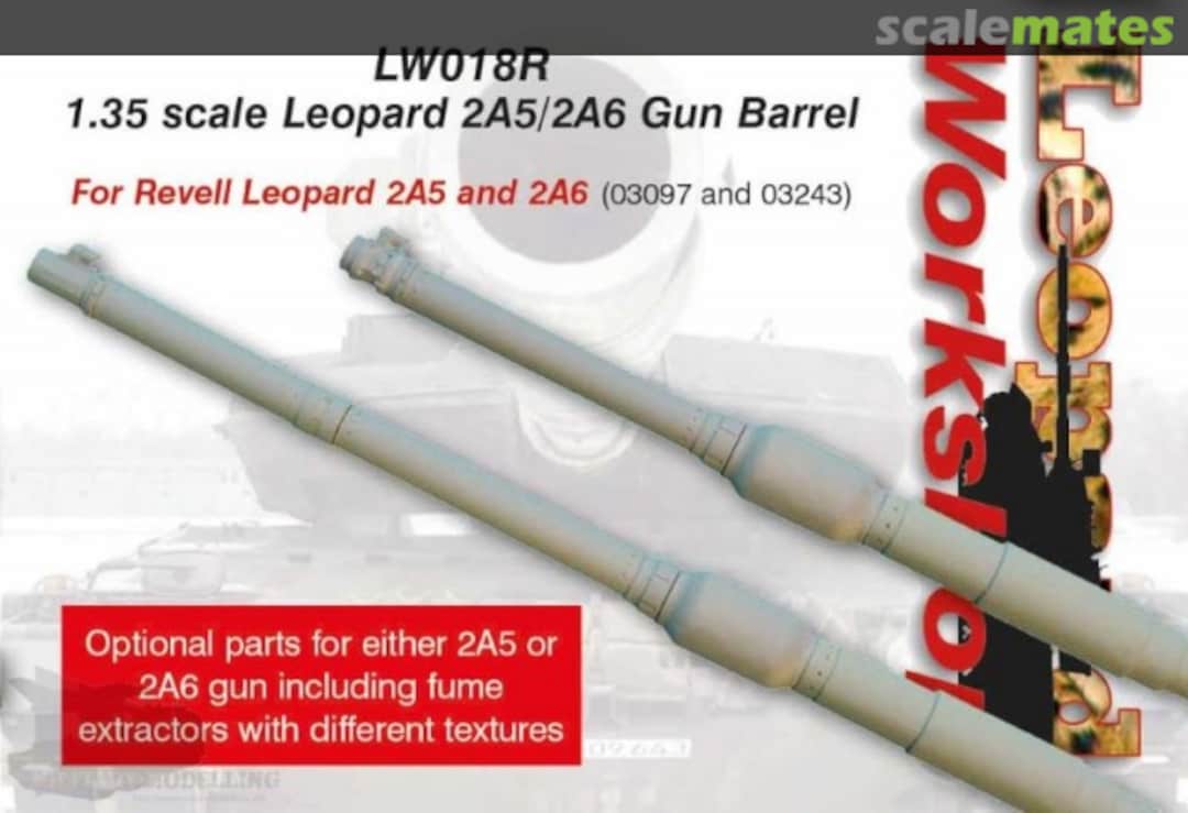 Boxart Leopard 2A5/2A6 Barrels LW018R Leopard Workshop Boxart Leopard 2A5/2A6 Barrels LW018R Leopard Workshop