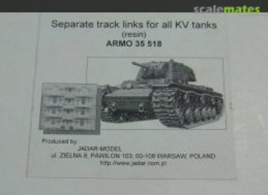 Boxart Separate track links for all KV tanks 35518 Armo