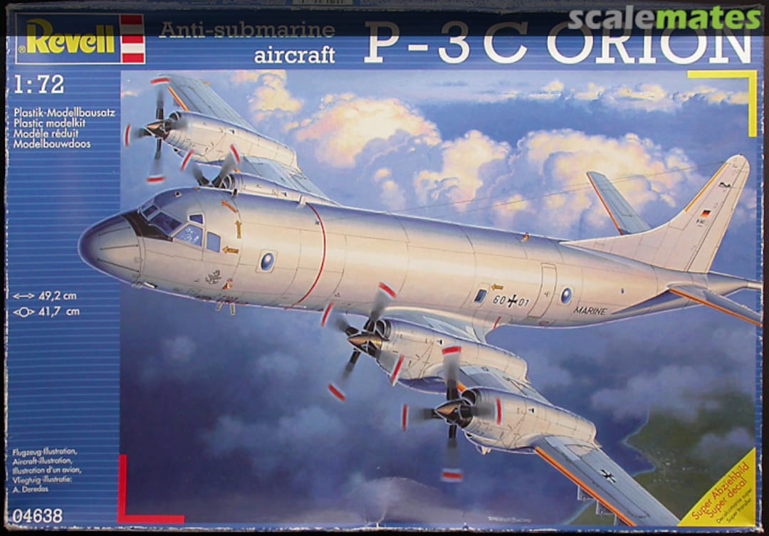 Boxart Anti-submarine aircraft P-3C Orion 04638 Revell Boxart Anti-submarine aircraft P-3C Orion 04638 Revell