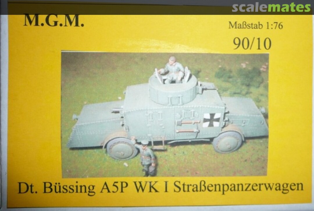 Boxart Dt. Büssing A5P Straβenpanzerwagen 90/10 M.G.M. Boxart Dt. Büssing A5P Straβenpanzerwagen 90/10 M.G.M.