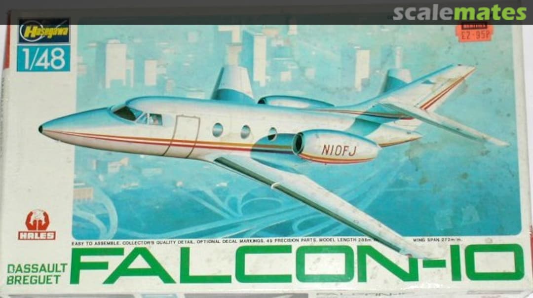 Boxart Dassault Breguet Falcon-10 T001 Hasegawa/Hales