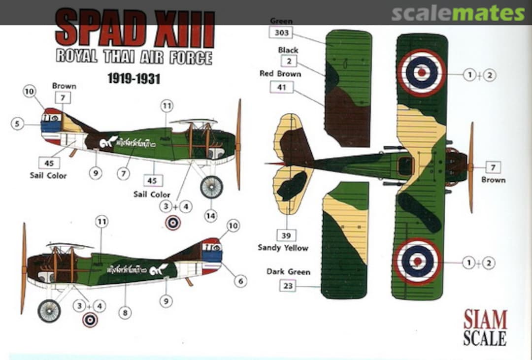 Boxart Spad XIII 32010 Siam Scale Boxart Spad XIII 32010 Siam Scale