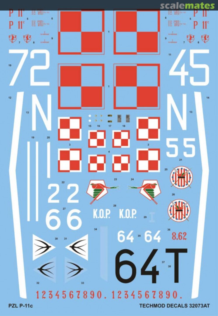 Boxart PZL P-11c 32073 Techmod Boxart PZL P-11c 32073 Techmod