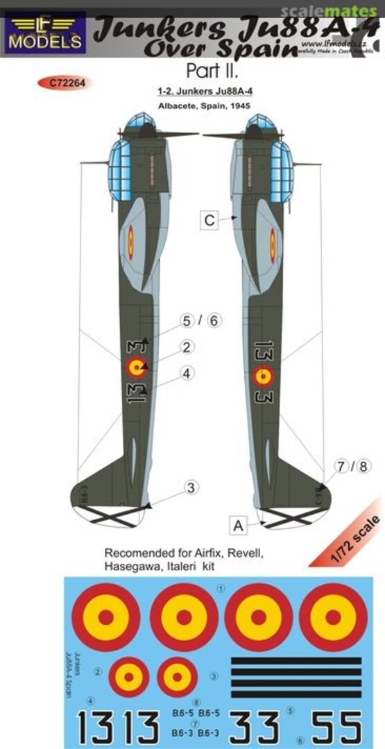 Boxart Junkers Ju88A-4 C72264 LF Models Boxart Junkers Ju88A-4 C72264 LF Models