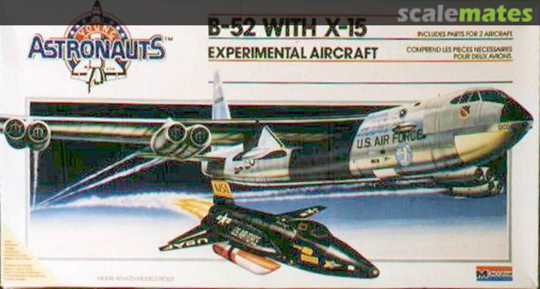 Boxart B-52 with X-15 Experimental Aircraft 5907 Monogram