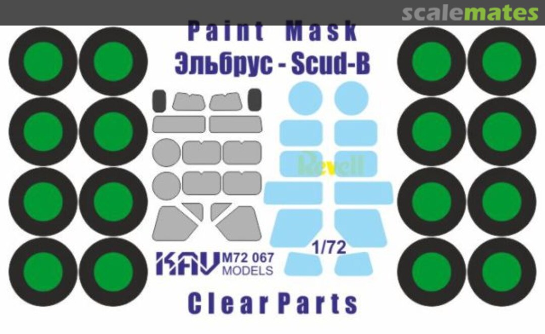 Boxart Elbrus - Scud-B masks & clear parts KAV M72 067 KAV models