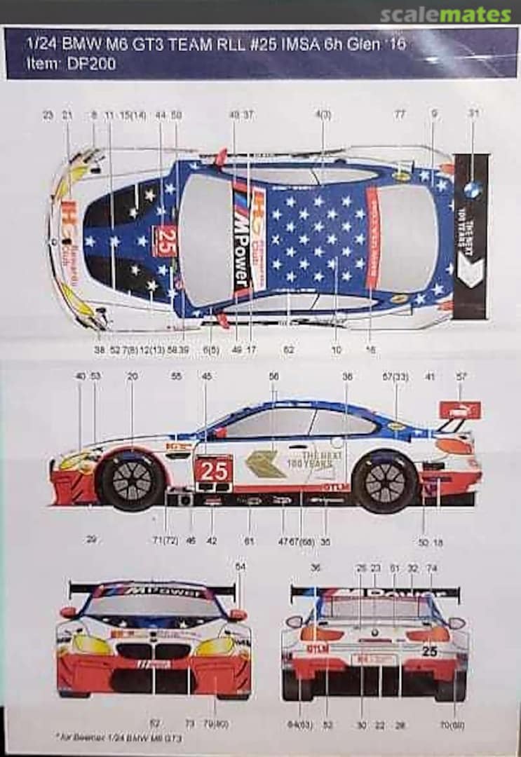 Boxart BMW M6 GT3 (GT LM) Team RLL #25 DP200 Decalpool Boxart BMW M6 GT3 (GT LM) Team RLL #25 DP200 Decalpool