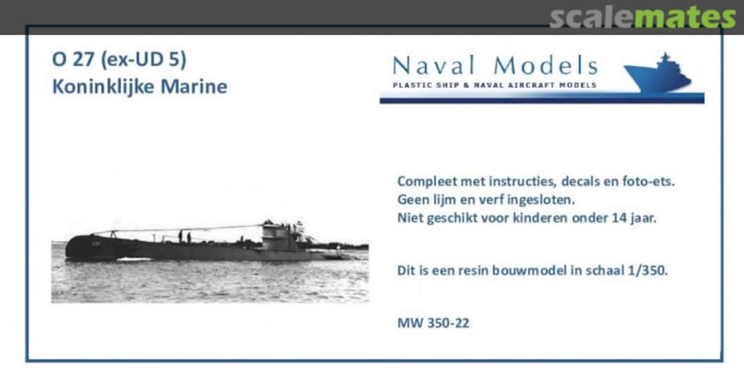 Boxart O 27 (ex. UD-5) MW 350-22 Naval Models