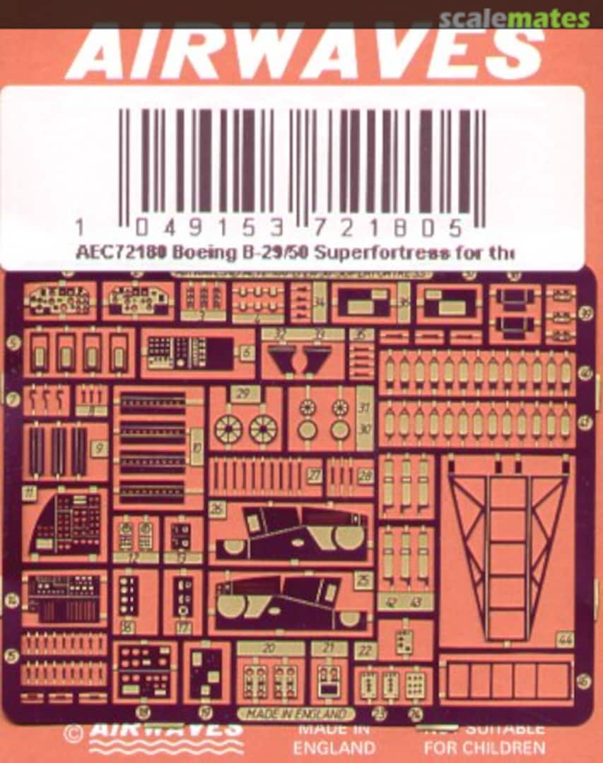Boxart B-29A/B-50 Superfortress - detail set AEC72180 Airwaves Boxart B-29A/B-50 Superfortress - detail set AEC72180 Airwaves