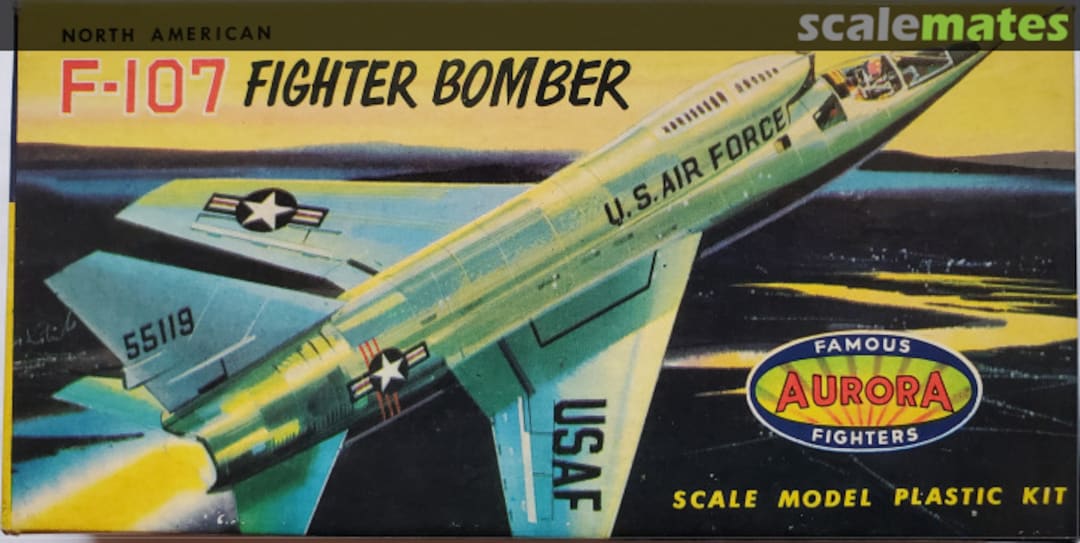 Boxart F-107 Fighter Bomber 295-29 Aurora Boxart F-107 Fighter Bomber 295-29 Aurora