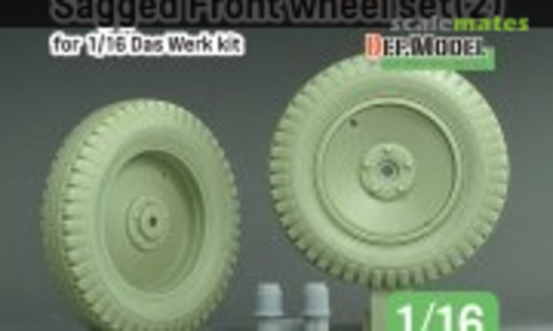 1:16 Sd.kfz.250 Half-track front sagged wheel set (2) (Def.Model DW16007) DW16007