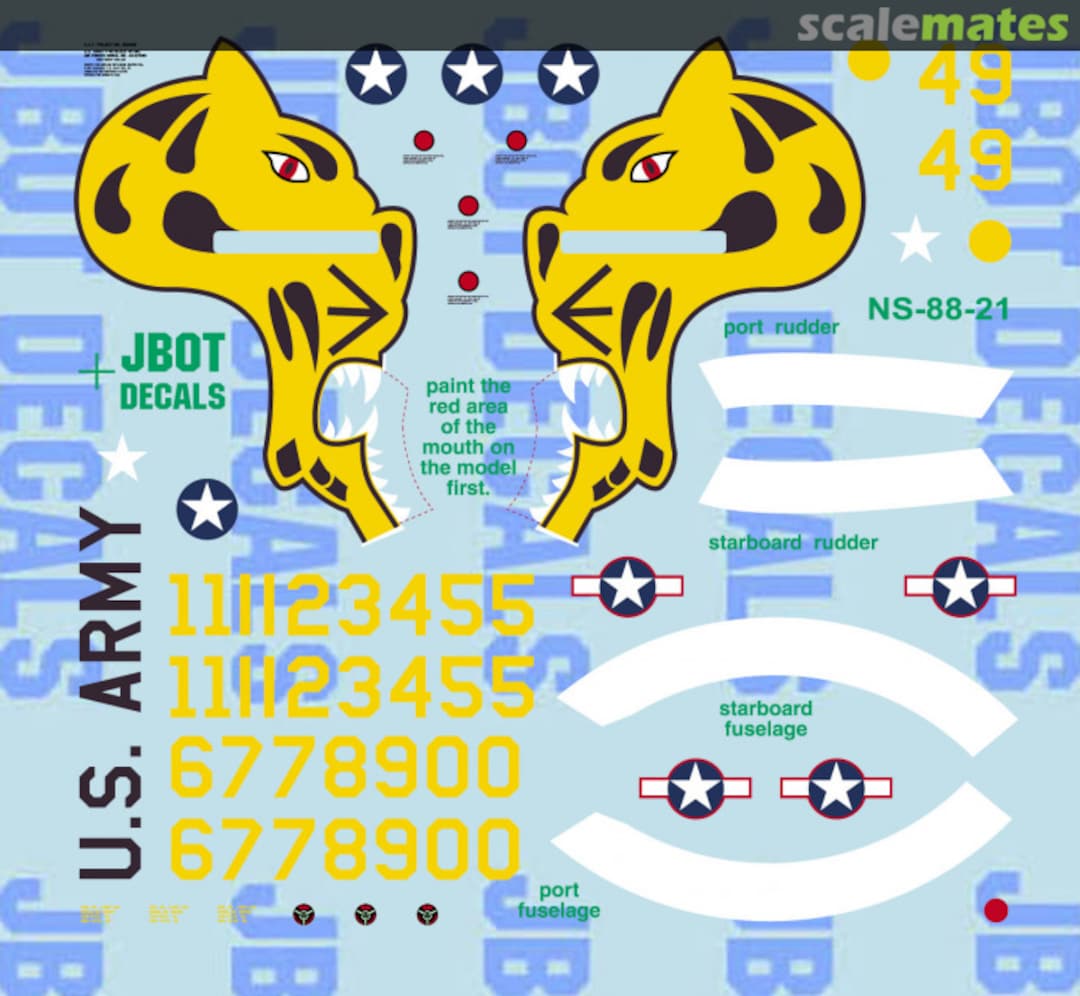 Boxart Egg P-40 Tiger JBOT Decals Boxart Egg P-40 Tiger JBOT Decals