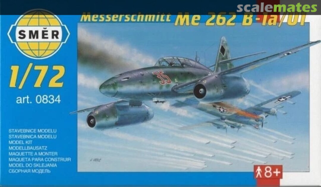 Boxart Messerschmitt Me 262 B-1a/U1 0834 Směr Boxart Messerschmitt Me 262 B-1a/U1 0834 Směr