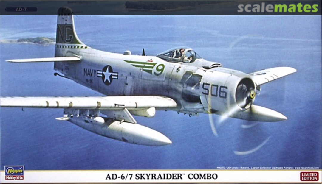 Boxart AD-6/7 Skyraider Combo 02027 Hasegawa Boxart AD-6/7 Skyraider Combo 02027 Hasegawa