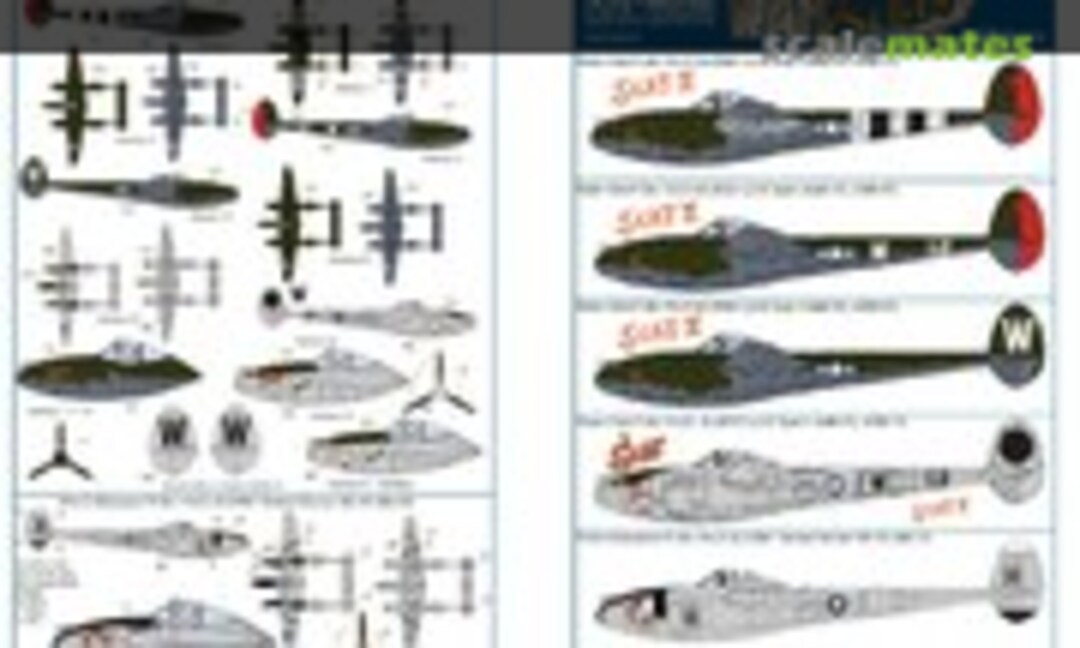 1:32 Lockheed P-38J Lightnings (Kits-World KW132035) KW132035