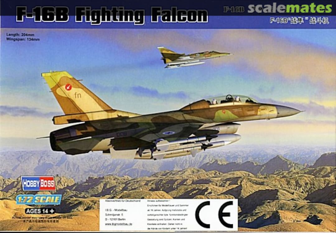 Boxart F-16B Fighting Falcon 80273 HobbyBoss Boxart F-16B Fighting Falcon 80273 HobbyBoss