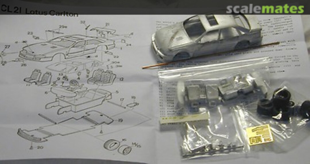 Boxart Lotus Carlton CL21 Scale Model Technical Service Boxart Lotus Carlton CL21 Scale Model Technical Service