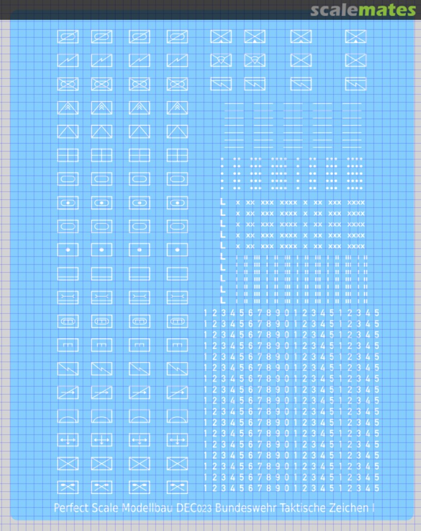 Boxart Taktische Zeichen der Bundeswehr (weiss) DEC023 Perfect Scale Modellbau Boxart Taktische Zeichen der Bundeswehr (weiss) DEC023 Perfect Scale Modellbau