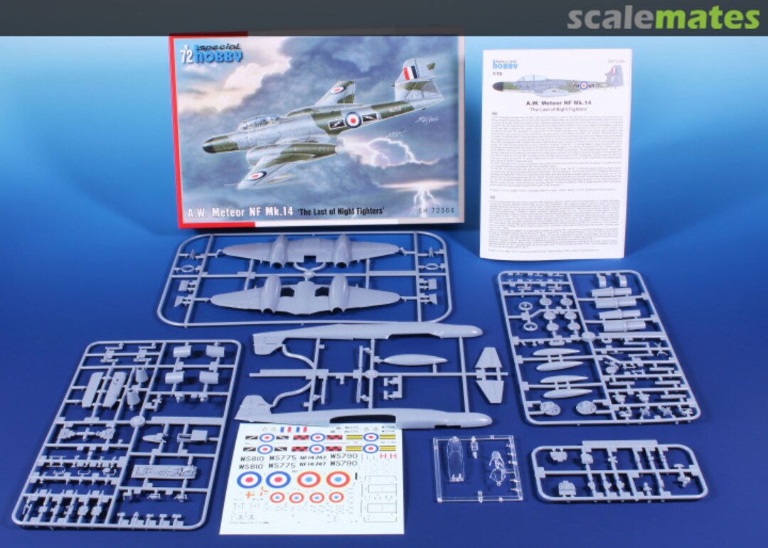 Contents A.W. Meteor NF Mk.14 SH 72364 Special Hobby Contents A.W. Meteor NF Mk.14 SH 72364 Special Hobby
