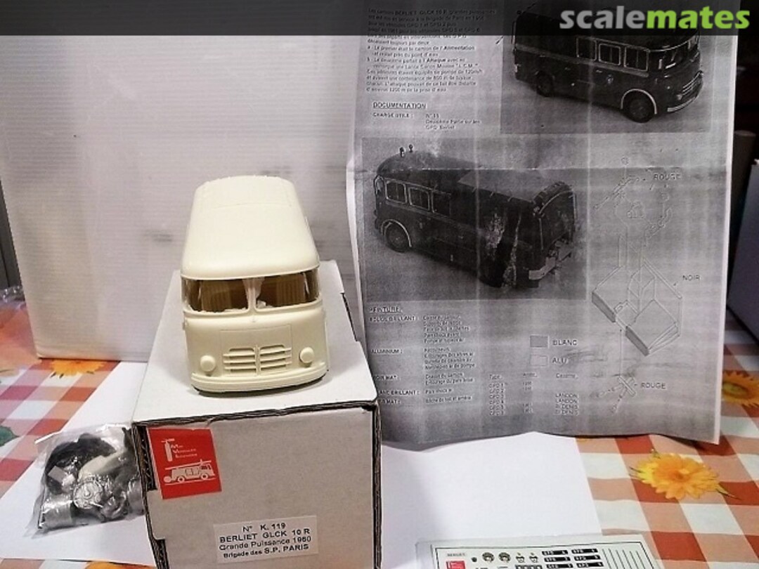 Boxart Berliet GLCK 10R Grande Pulsance K119 Mini Véhicules Incendies Boxart Berliet GLCK 10R Grande Pulsance K119 Mini Véhicules Incendies