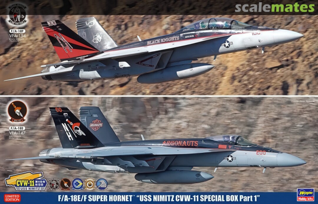 Boxart F/A-18E/F Super Hornet (2 kits) 52165 Hasegawa