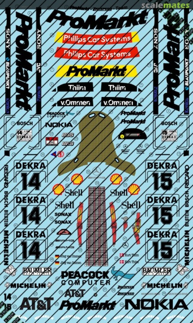 Boxart C-Class AMG DTM Promarkt Decals 24009 KMP