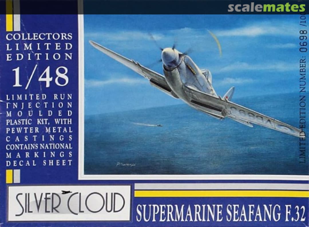 Boxart Supermarine Seafang F.32 SC4802 Silver Cloud Boxart Supermarine Seafang F.32 SC4802 Silver Cloud