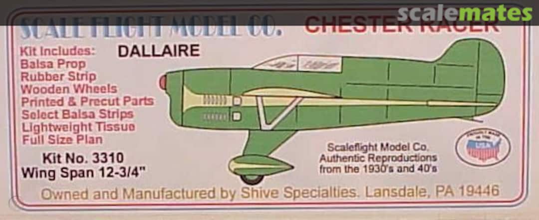 Boxart Chester Racer 3310 Scale Flight Model Co. Boxart Chester Racer 3310 Scale Flight Model Co.