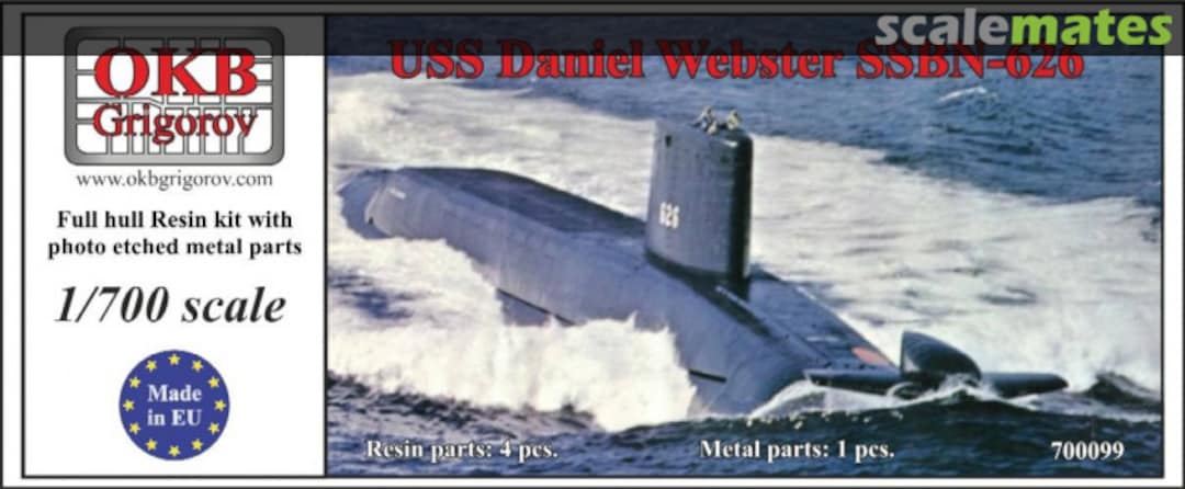 Boxart USS Daniel Webster SSBN-626 700099 OKB Grigorov