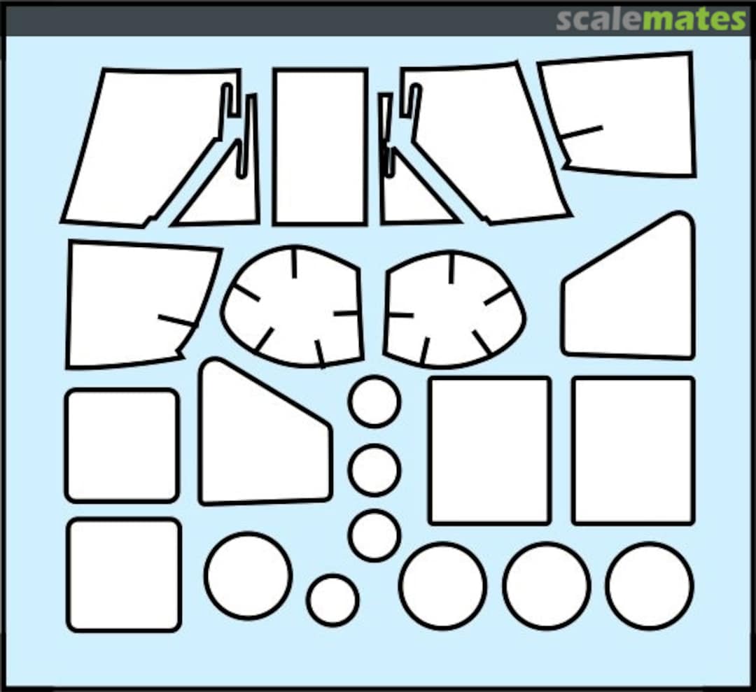 Boxart HH-60J/H die-cut mask for painting canopy frame and wheel hub MS720015 AK Hobby Boxart HH-60J/H die-cut mask for painting canopy frame and wheel hub MS720015 AK Hobby