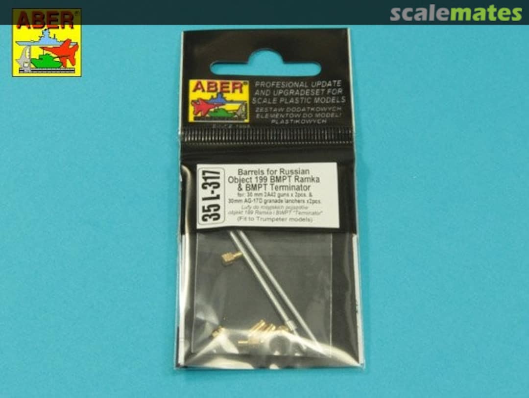 Boxart Set of barrels for BMPT Object 199 “Ramka” 35L-317 Aber Boxart Set of barrels for BMPT Object 199 “Ramka” 35L-317 Aber