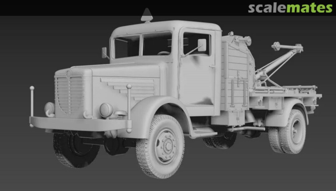 Boxart Büssing-NAG 4500 with Bilstein crane MT72498 Modell Trans Modellbau