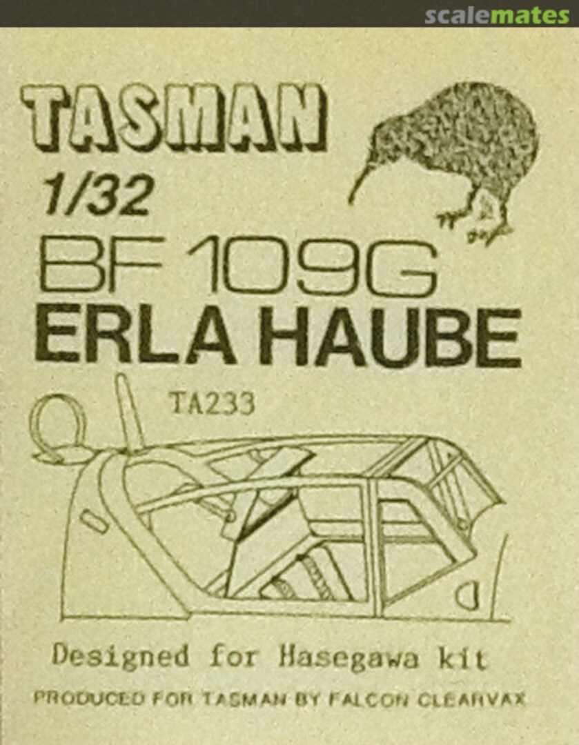 Boxart Bf 109G Erla Haube TA233 Tasman Model Products Boxart Bf 109G Erla Haube TA233 Tasman Model Products