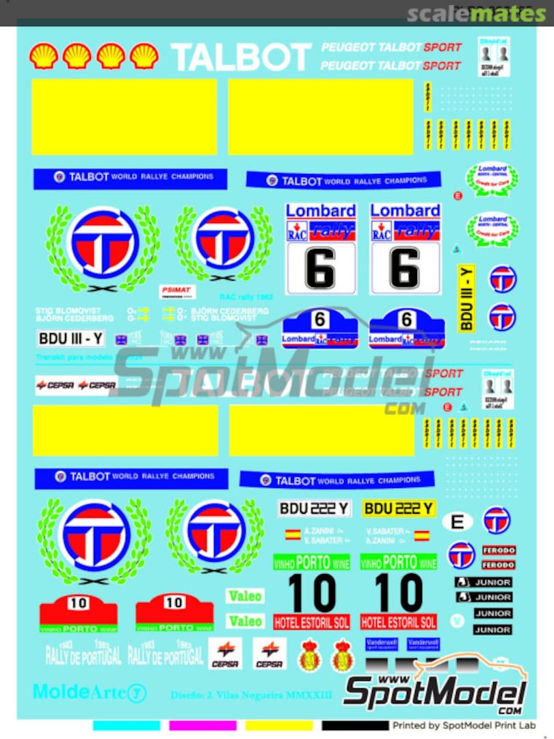 Boxart Talbot Sunbeam Lotus PLB2-896065 Print Lab Decals Boxart Talbot Sunbeam Lotus PLB2-896065 Print Lab Decals