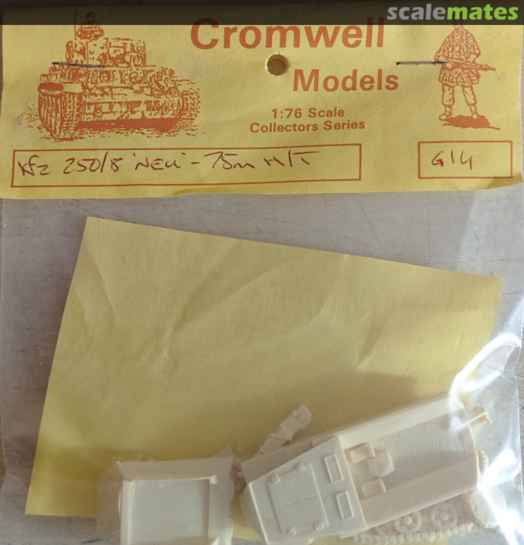 Boxart Sd.kfz. 250/8 neu 75mm H/T G14 Cromwell Models Boxart Sd.kfz. 250/8 neu 75mm H/T G14 Cromwell Models