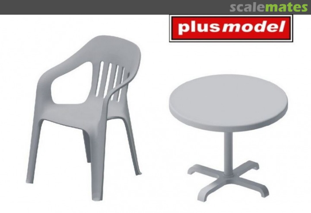 Boxart Plastic chairs and table DP3074 PlusModel Boxart Plastic chairs and table DP3074 PlusModel