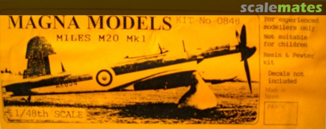 Boxart Miles M20 Mk1 0848 Magna Models