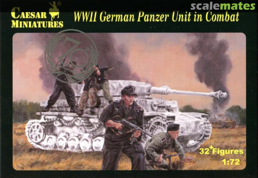 Boxart WWII German Panzer Unit in Combat H085 Caesar Miniatures