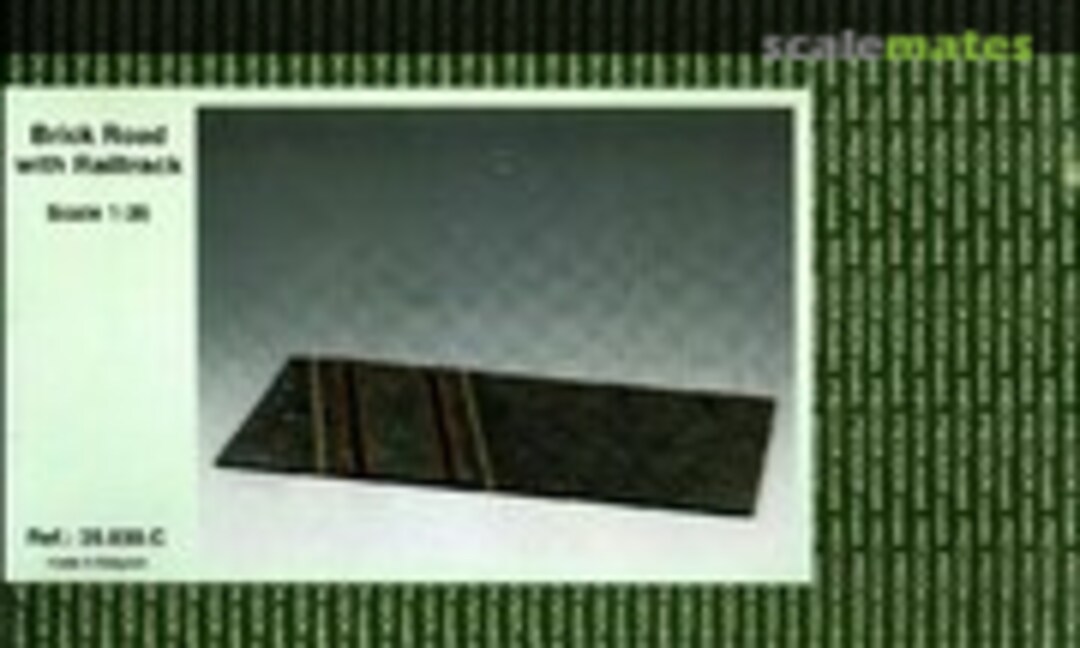 1:35 Brick Road with Railtrack (Precision Models 35.030.C) 35.030.C