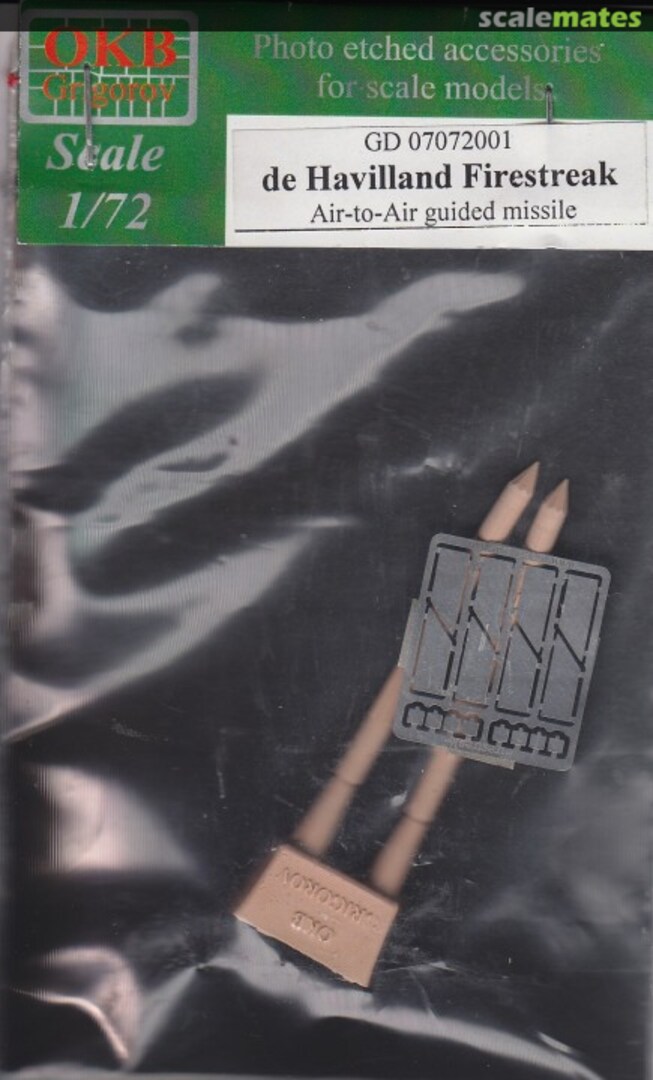 Boxart De Havilland Firestreak GD07072001 OKB Grigorov Boxart De Havilland Firestreak GD07072001 OKB Grigorov