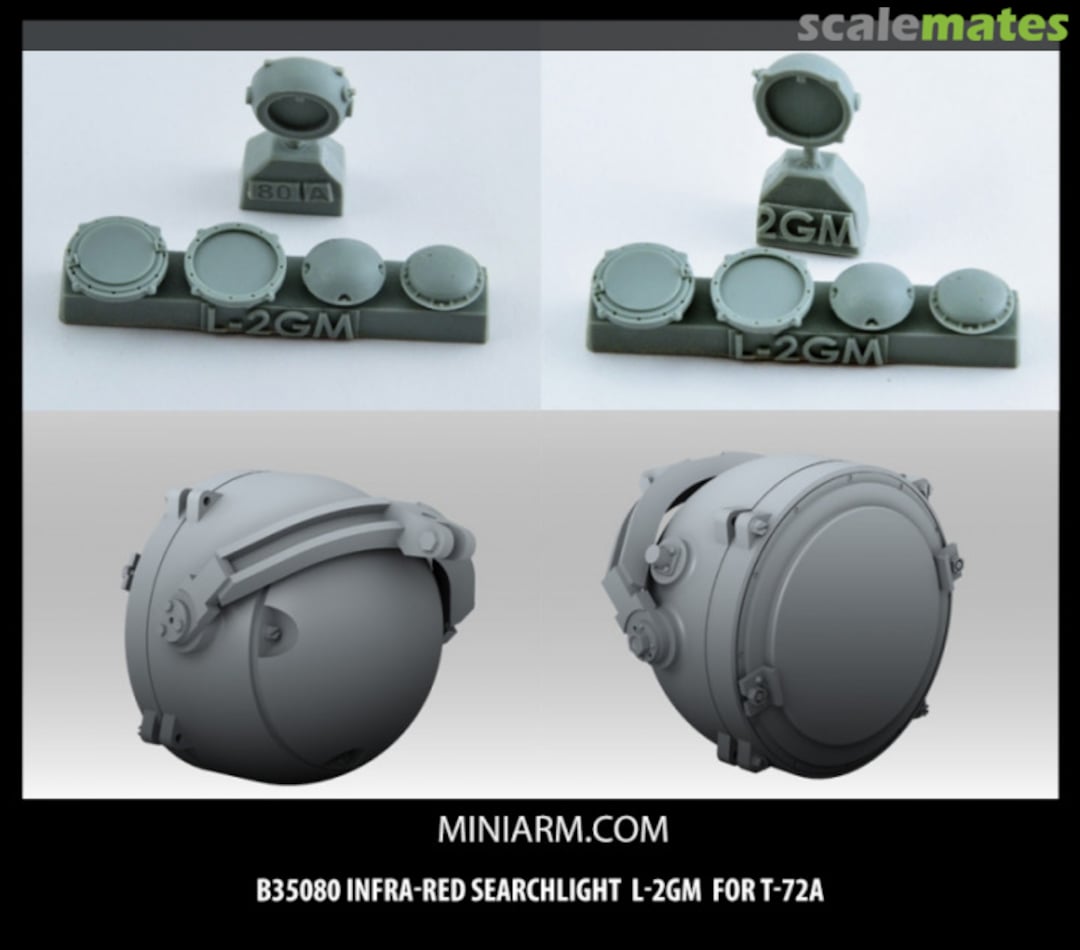 Boxart Infrared Searchlight L-2GM for T-72A B35080 Miniarm Boxart Infrared Searchlight L-2GM for T-72A B35080 Miniarm