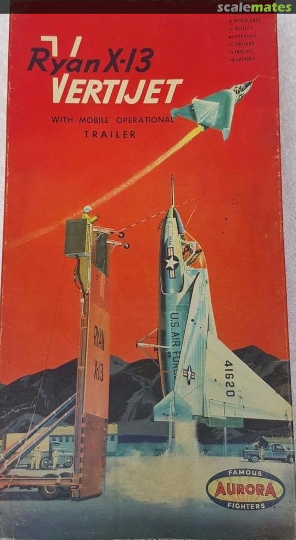 Boxart Ryan X-13 Vertijet 376 Aurora Netherlands Boxart Ryan X-13 Vertijet 376 Aurora Netherlands