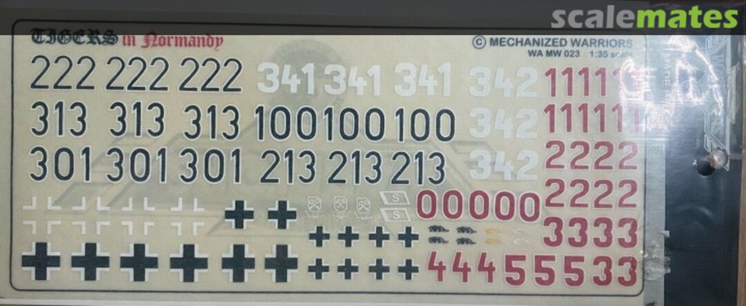 Boxart Tigers in Normandy WA MW 023 Mechanized Warriors Boxart Tigers in Normandy WA MW 023 Mechanized Warriors