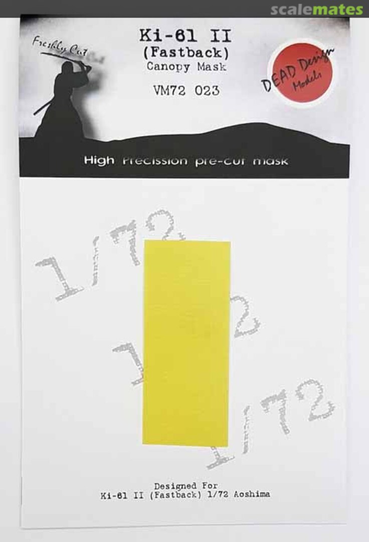 Boxart Kawasaki Ki-61-II KAI Hien (Fastback) canopy paint frame mask VM72023 DEAD Design Models Boxart Kawasaki Ki-61-II KAI Hien (Fastback) canopy paint frame mask VM72023 DEAD Design Models