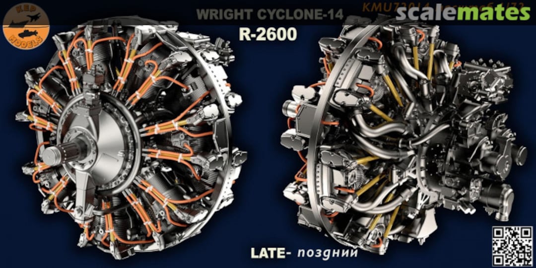 Boxart Wright R-2600 Cyclone-14 (Late) KMU72014 KEPmodels Boxart Wright R-2600 Cyclone-14 (Late) KMU72014 KEPmodels