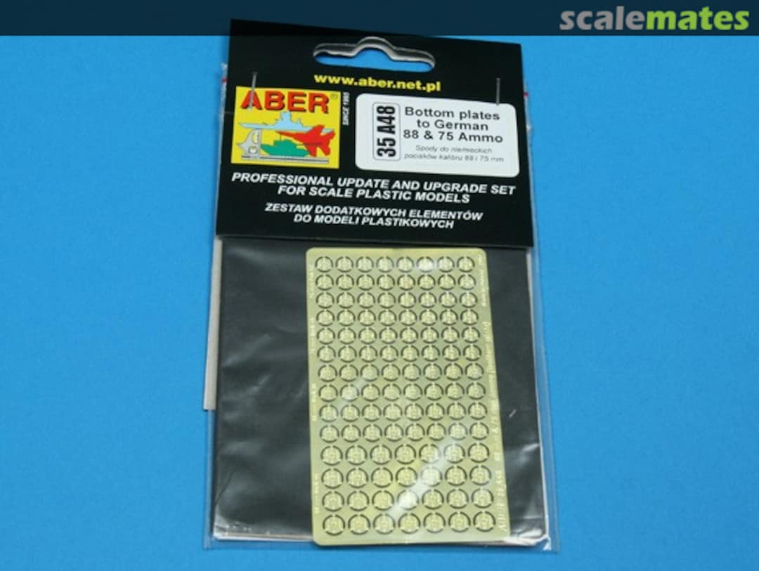 Boxart Bottom plates to German 88 & 75 mm Ammo 35A048 Aber