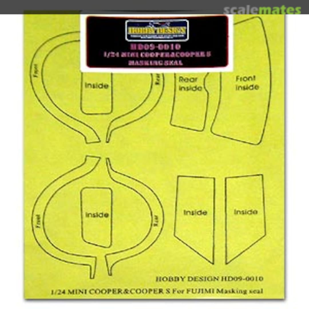 Boxart Mini Cooper & Cooper S Masking Seal HD09-0010 Hobby Design Boxart Mini Cooper & Cooper S Masking Seal HD09-0010 Hobby Design