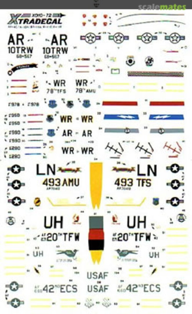 Boxart USAFE Pt 2 - EF-111 F-111F A-10A X72-010 Xtradecal