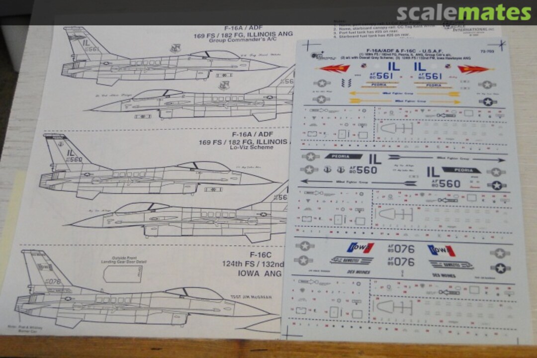 Boxart F-16A/ADF 72-703 SuperScale International Boxart F-16A/ADF 72-703 SuperScale International